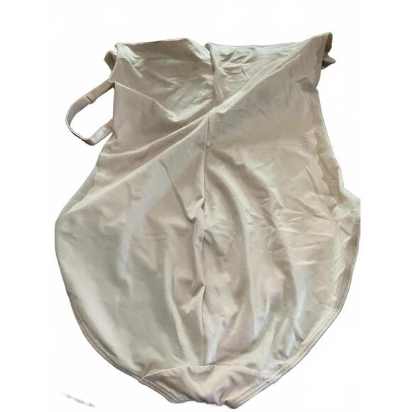Assets Spanx Light Beige Women's Shapewear Bodysuit with Adjustable Straps - Picture 9 of 13